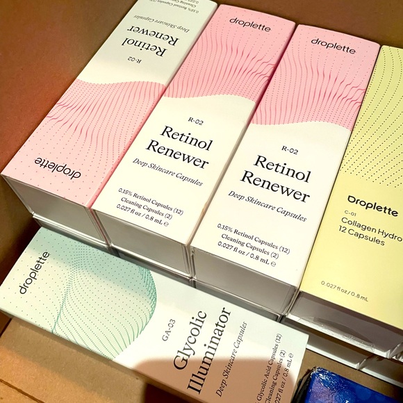 Droplette Retinol Renewer Serum Refill Capsules - 12 count - NWOT - Picture 3 of 4